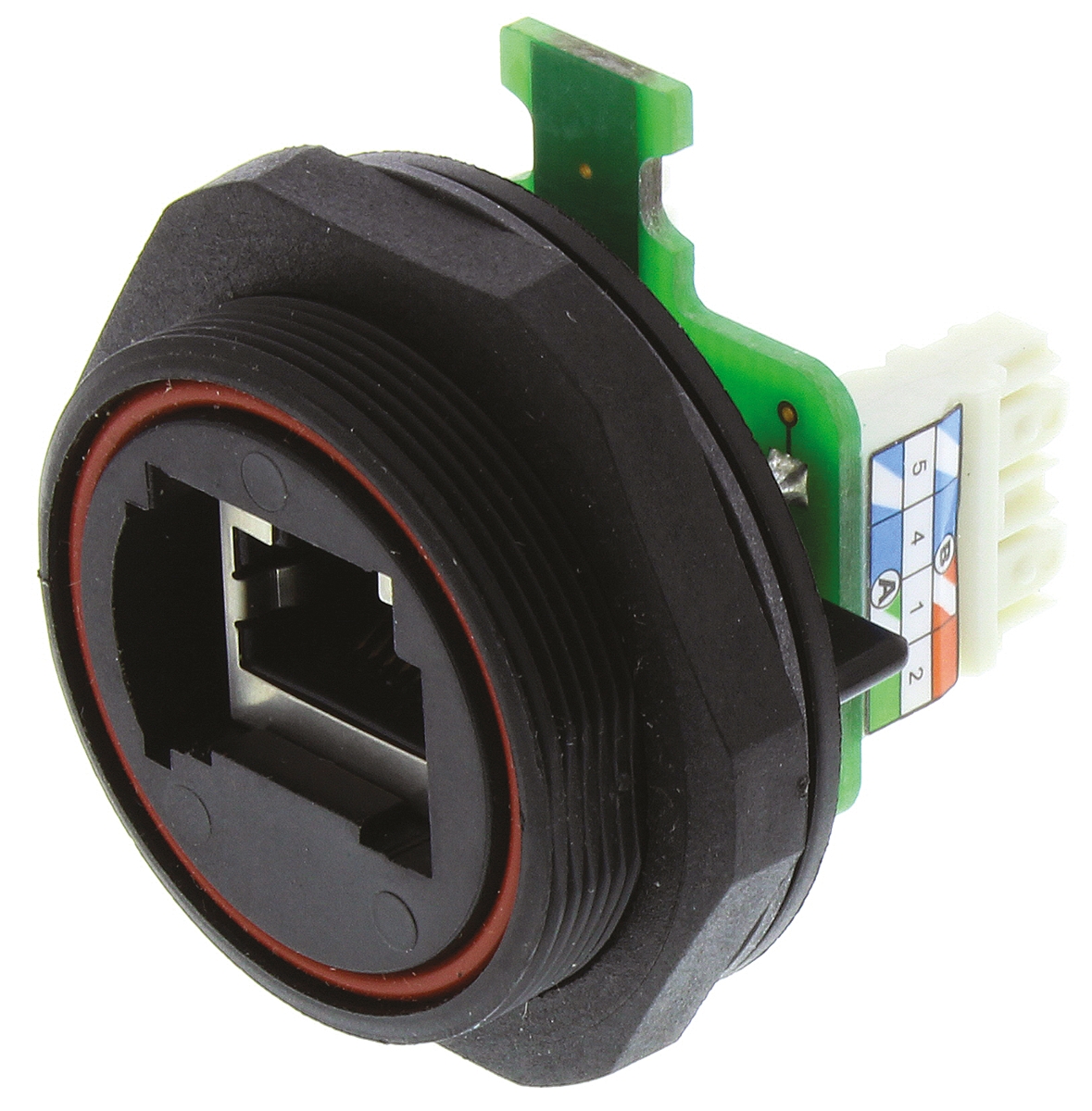 Bulgin Buccaneer Series 1 Port RJ45 Shielded Coupler, Cat5e