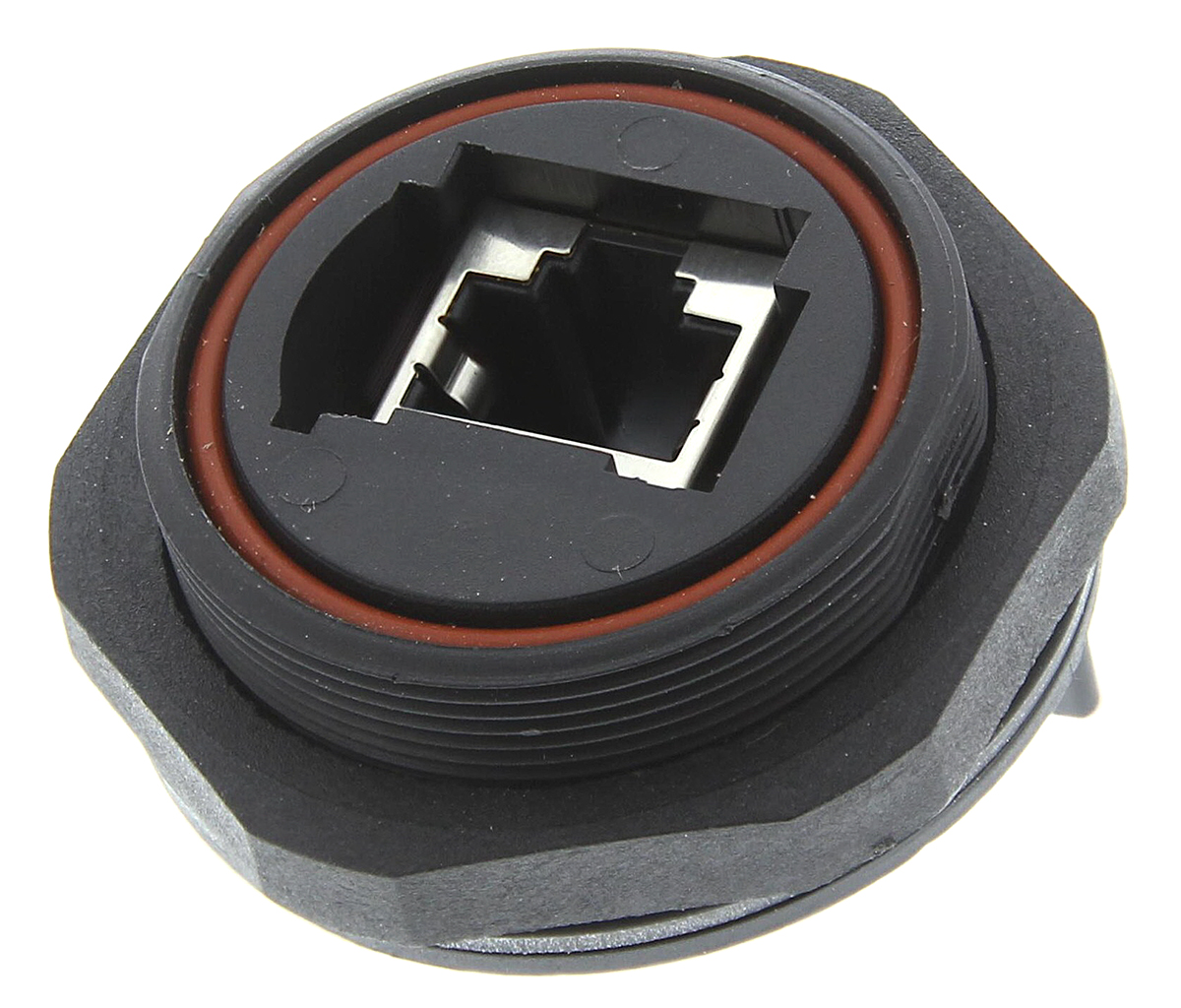 Bulgin Buccaneer Series 1 Port RJ45 Shielded Coupler, Cat5e
