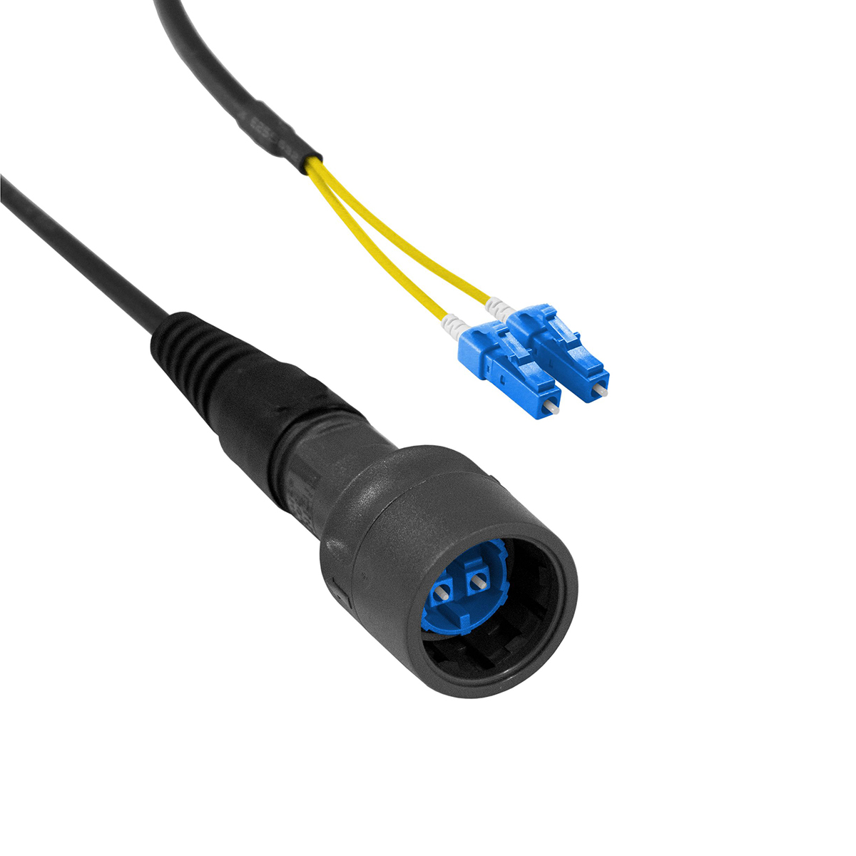 Bulgin OS1 Single Mode Fibre Optic Cable, 125 μm Polyolefin, Yellow, 5 m