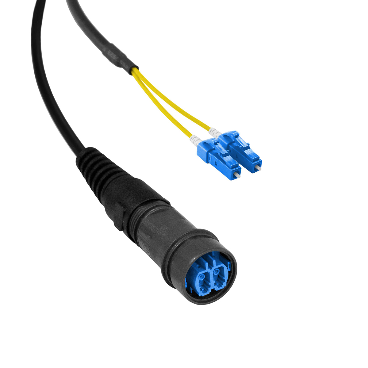 Bulgin OS1 Single Mode Fibre Optic Cable, 125 μm Polyolefin, Yellow, 5 m