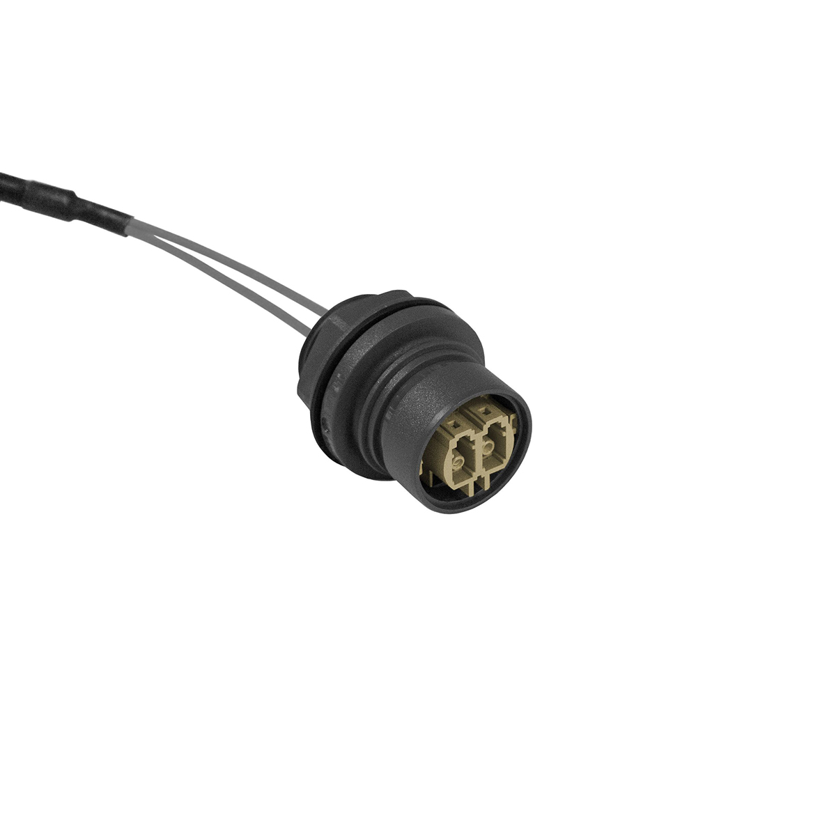 Bulgin OM1 Multimode Fibre Optic Cable, 125 μm Polyolefin, Orange, 5 m
