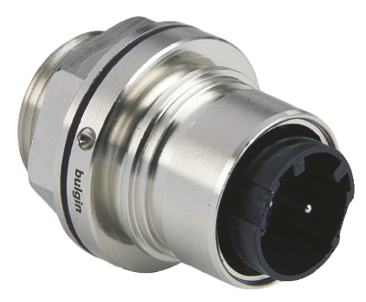 Bulgin Circular Connector, 2 Contacts, Front, Plug, Male, IP66, IP68, IP69K, Buccaneer 6000 Series