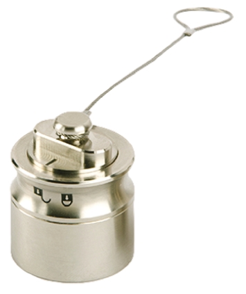 Bulgin 6000 Female Dust Cap, Shell Size 32 IP66, IP68, IP69K Rated, with Nickel Finish, Brass