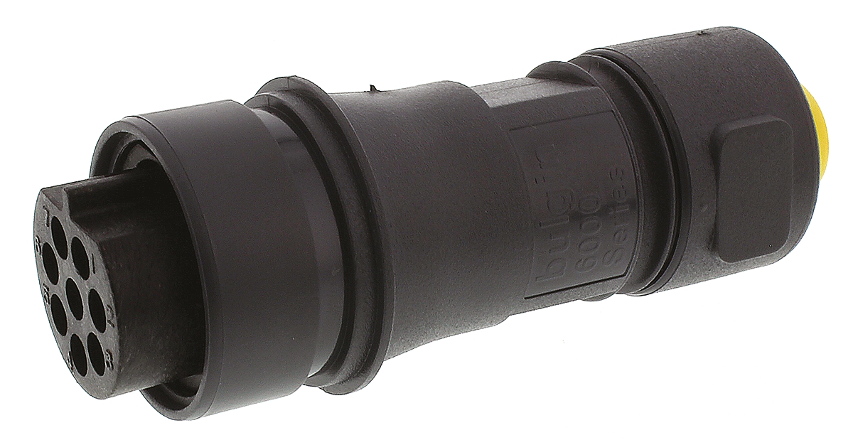Bulgin Circular Connector, 8 Contacts, Cable, Standard Connector, Socket, Female, IP68, IP66, IP69K, Buccaneer 6000