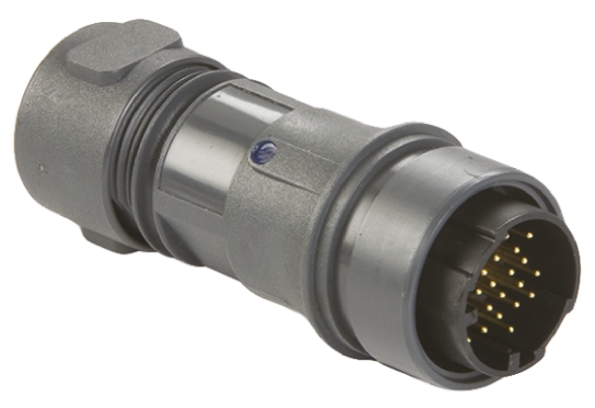 Bulgin Circular Connector, 22 Contacts, Cable, Standard Connector, Plug, Male, IP69K, IP68, IP66, Buccaneer 6000 Series