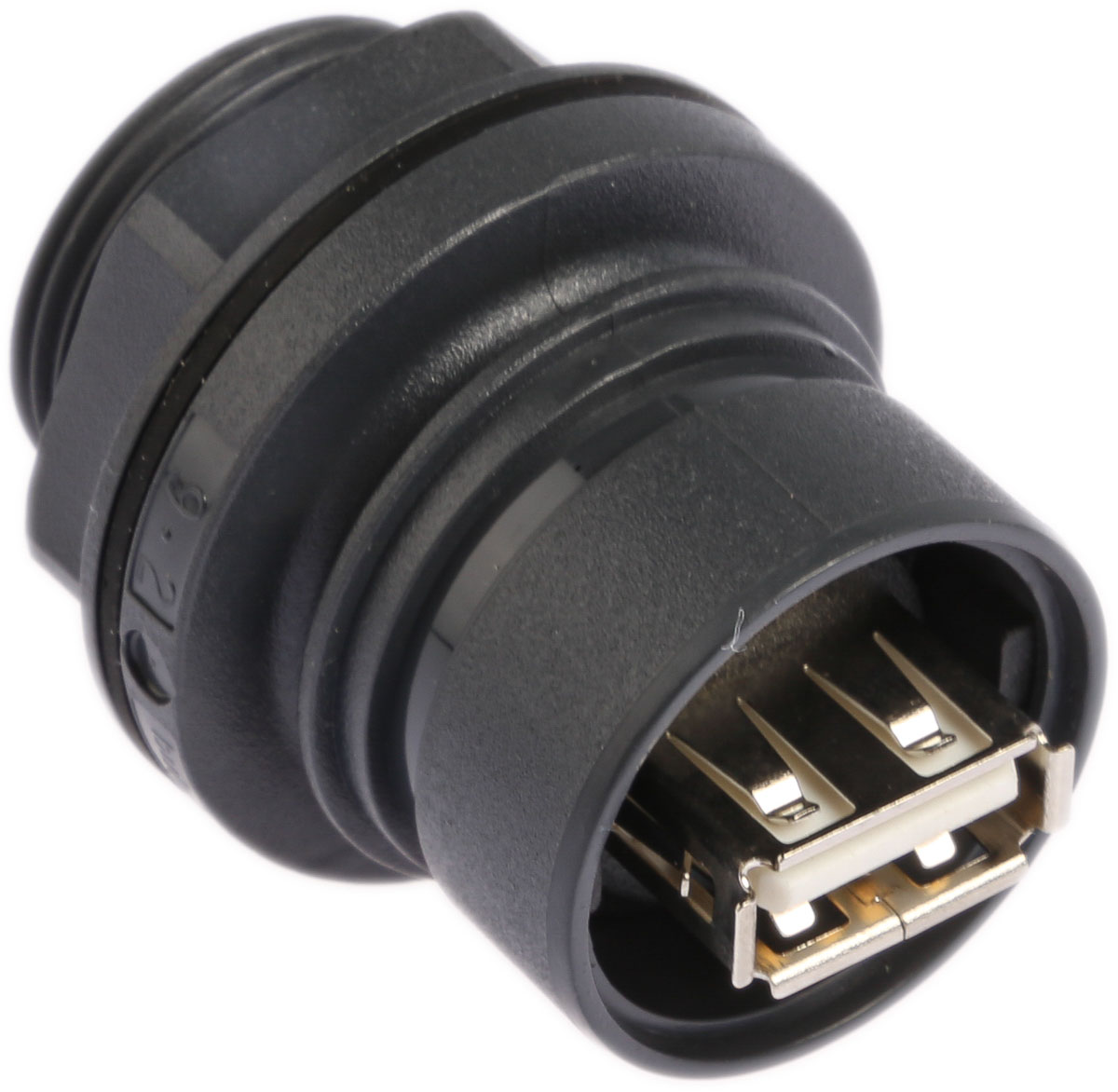 pxp6042a Bulgin 30°, Panel Female- 4 Port Type USB Type A to B IP66, IP68 USB Connector USB 2.0