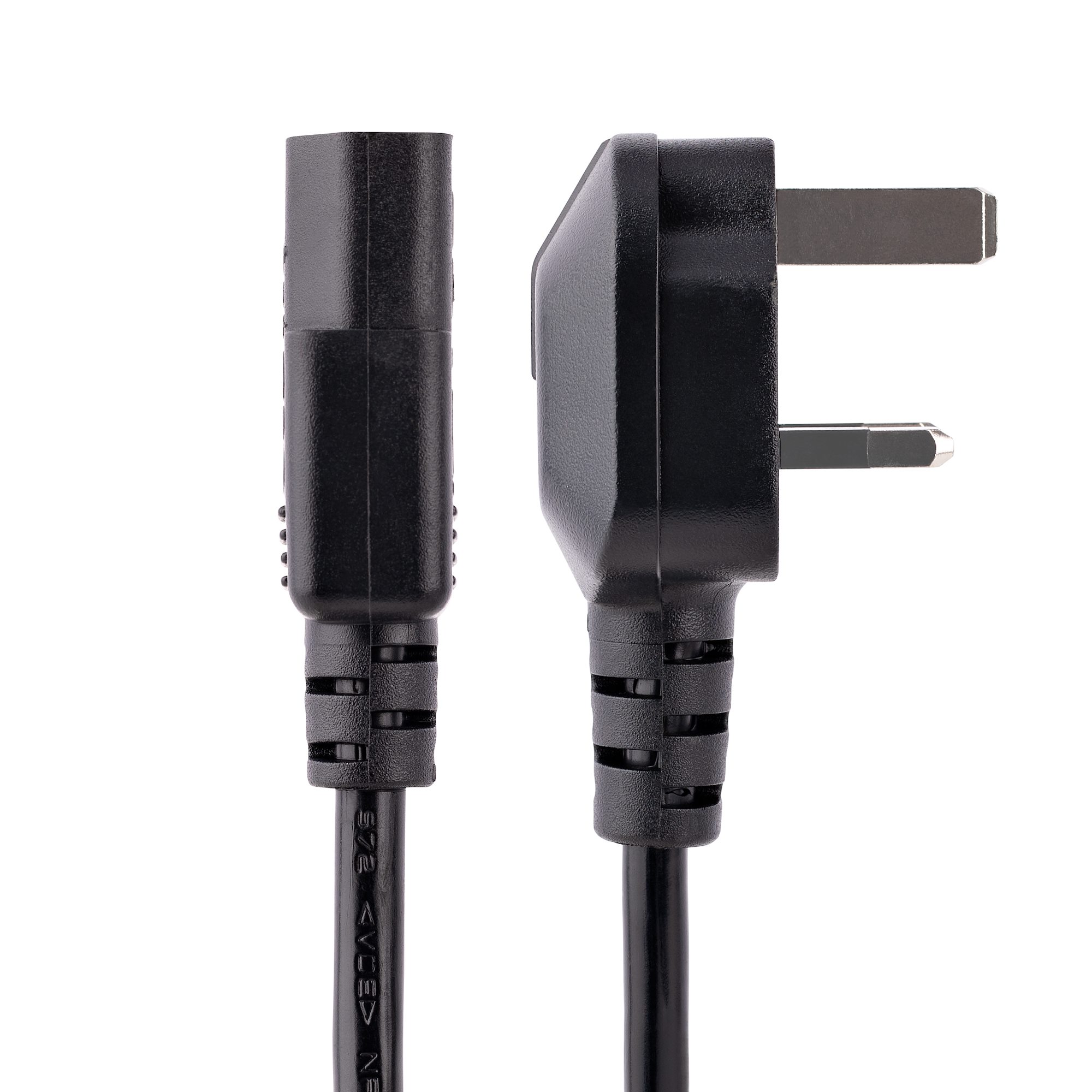 pxt101uk3m StarTech.com Power Cable, 3 m Black Polyvinyl Chloride