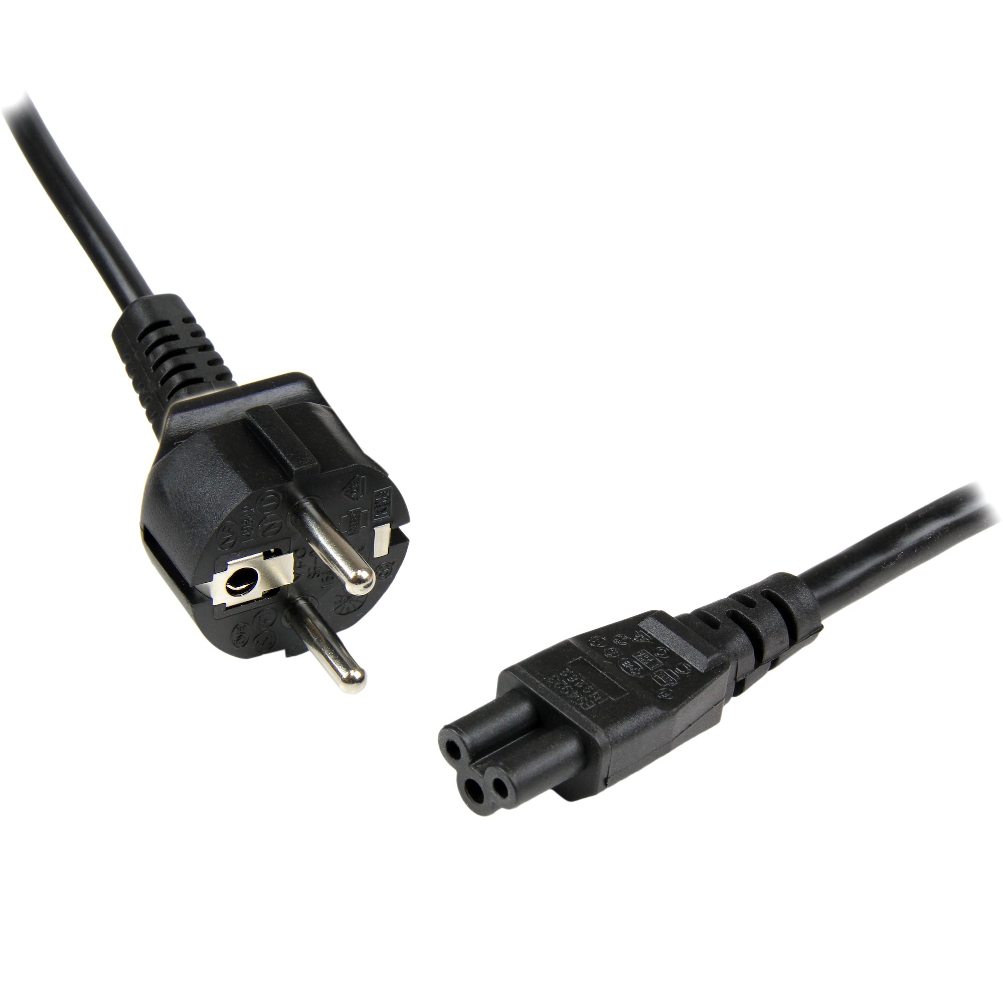 StarTech.com Power Cable, 1 m Black Polyvinyl Chloride