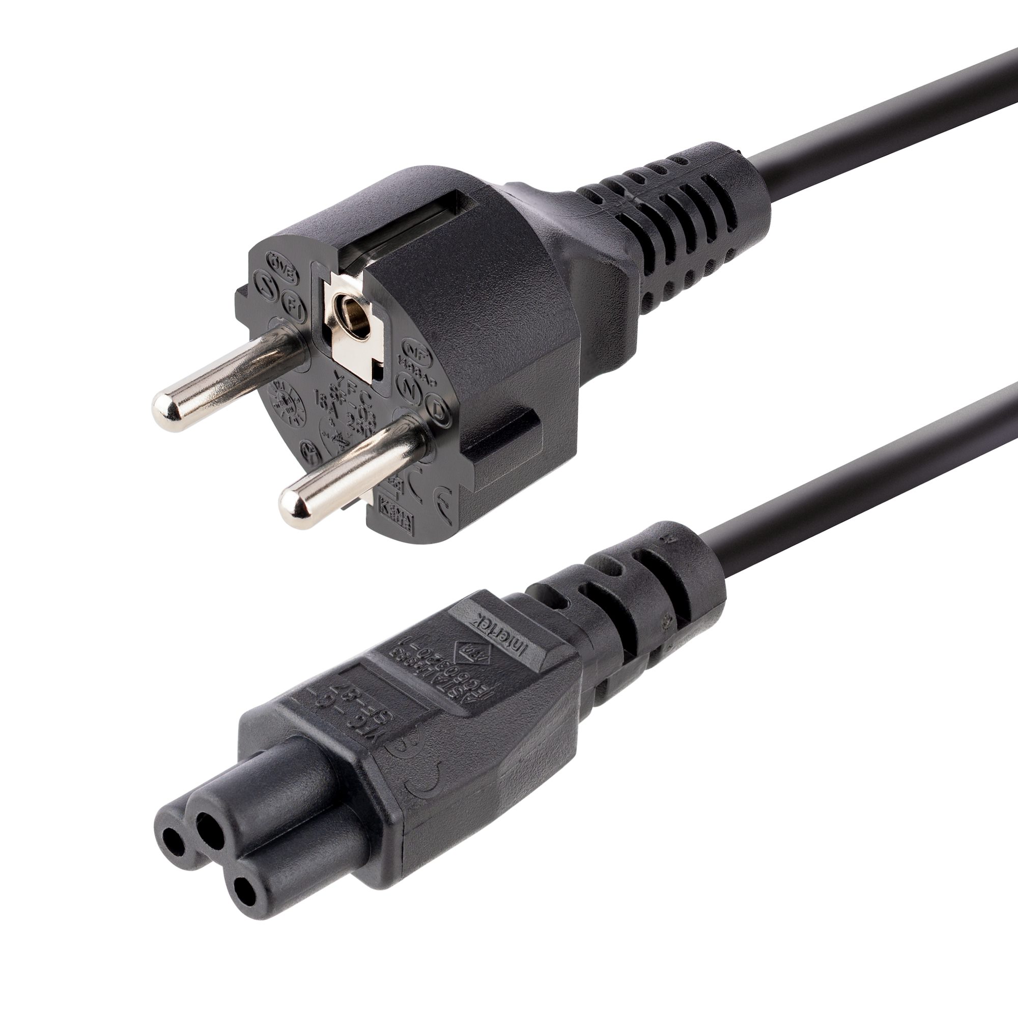 pxtnb3seu1m StarTech.com Power Cable, 1 m Black Polyvinyl Chloride