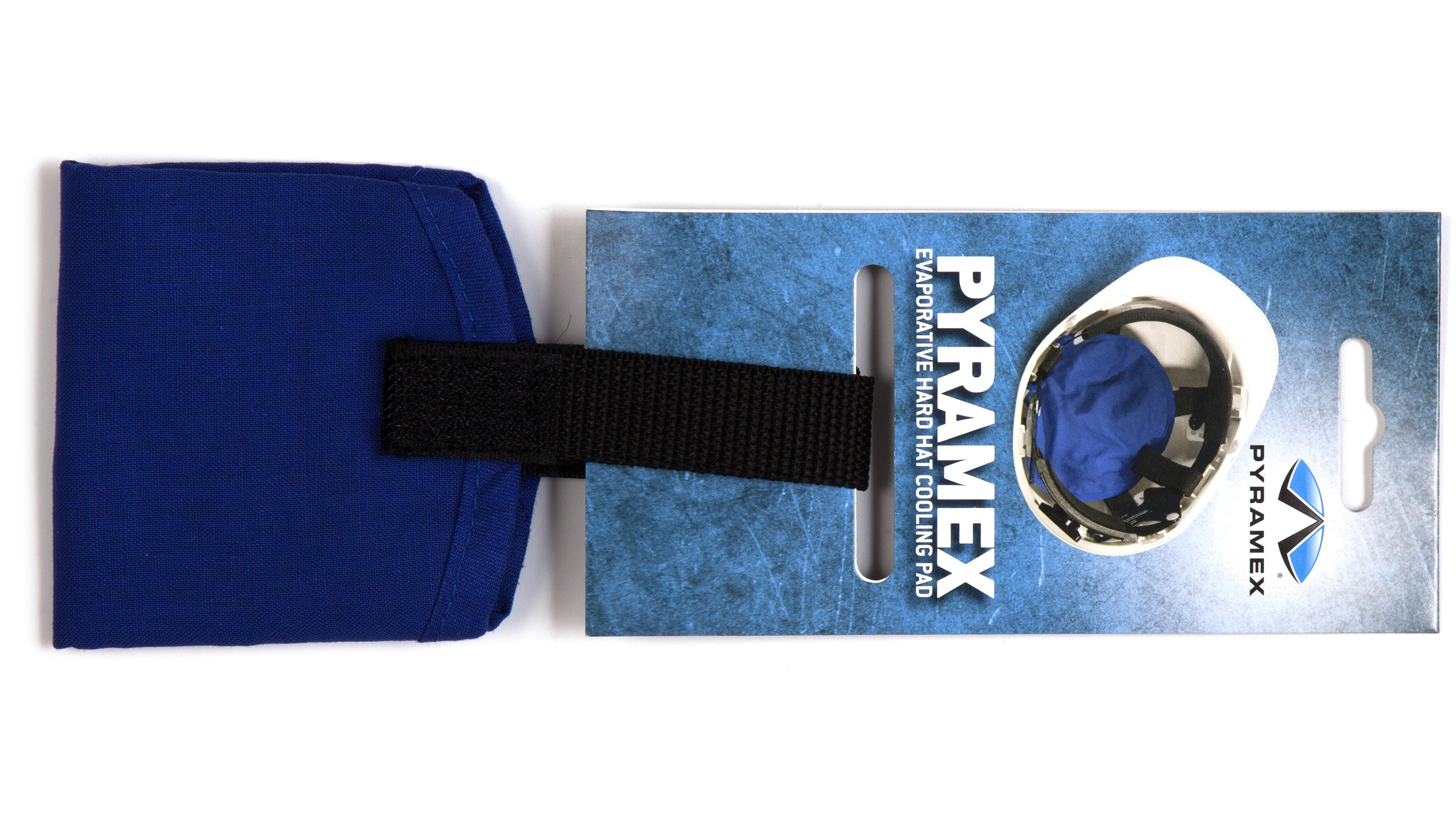 pycph160 Pyramex Nylon, Polyester Hard Hat Blue Extended Sun Protection