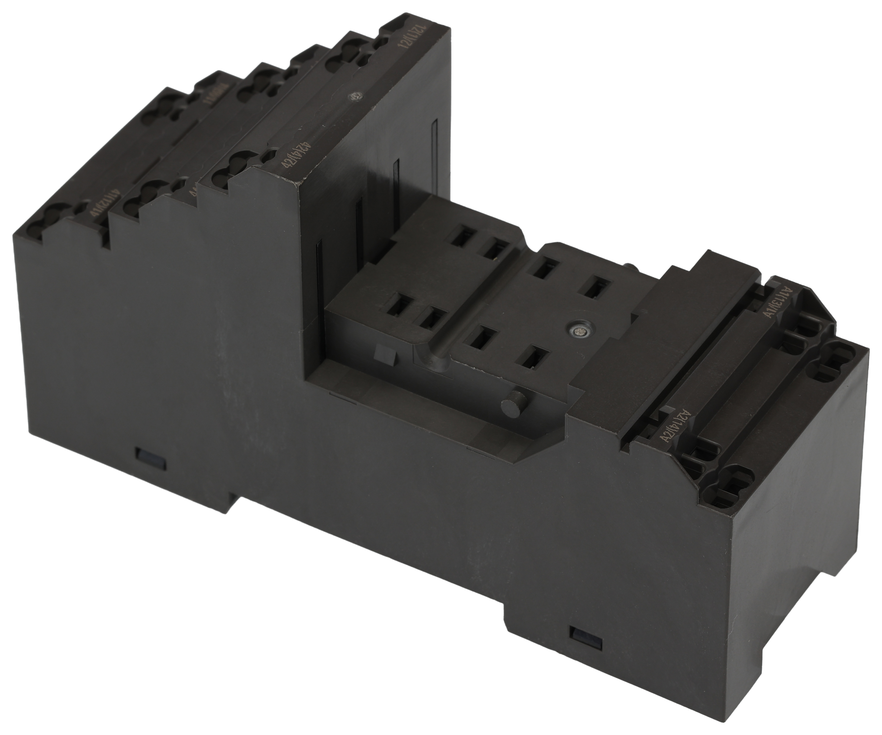 pyf-08-pu-l Omron PYF 8 Way 250V ac DIN Rail Relay Socket, for use with H3Y Series Timer, H3YN Series Timer
