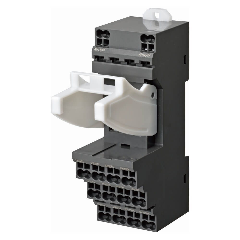 pyf-14-pu Omron 14 Way 250V ac DIN Rail Relay Socket, for use with MY Series General Purpose Relay