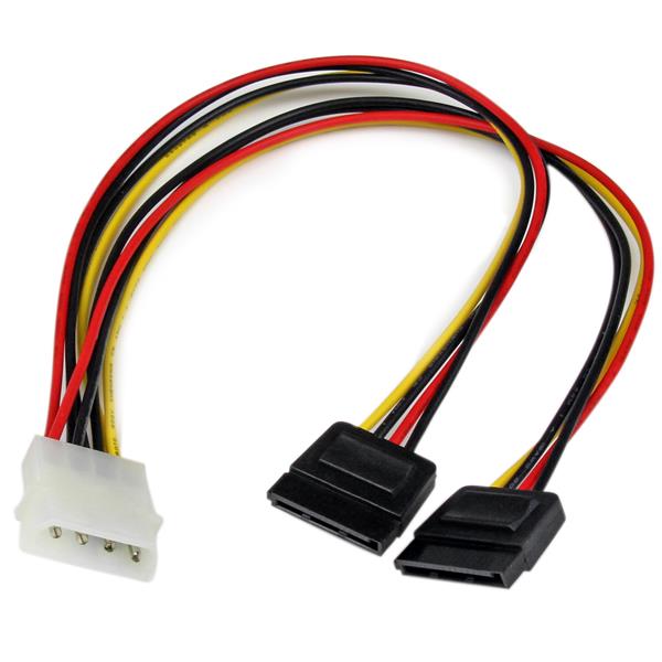 StarTech.com Male LP4 to Female SATA Power SATA Cable, 12 in