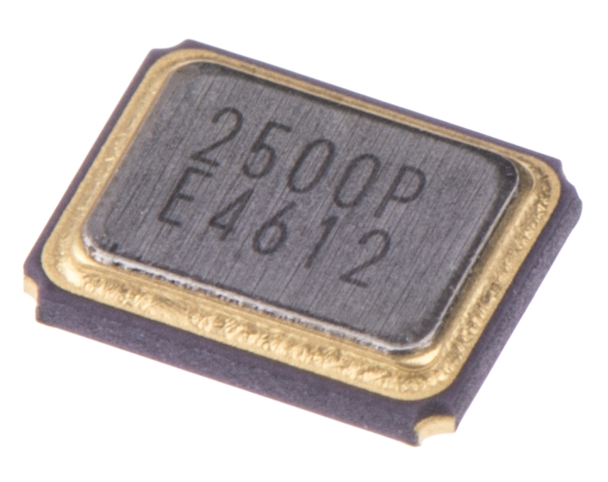 Epson 25 MHz Crystal ±50 ppm Surface Mount 4-Pin 0.7 mm 3.2 mm 2.5mm