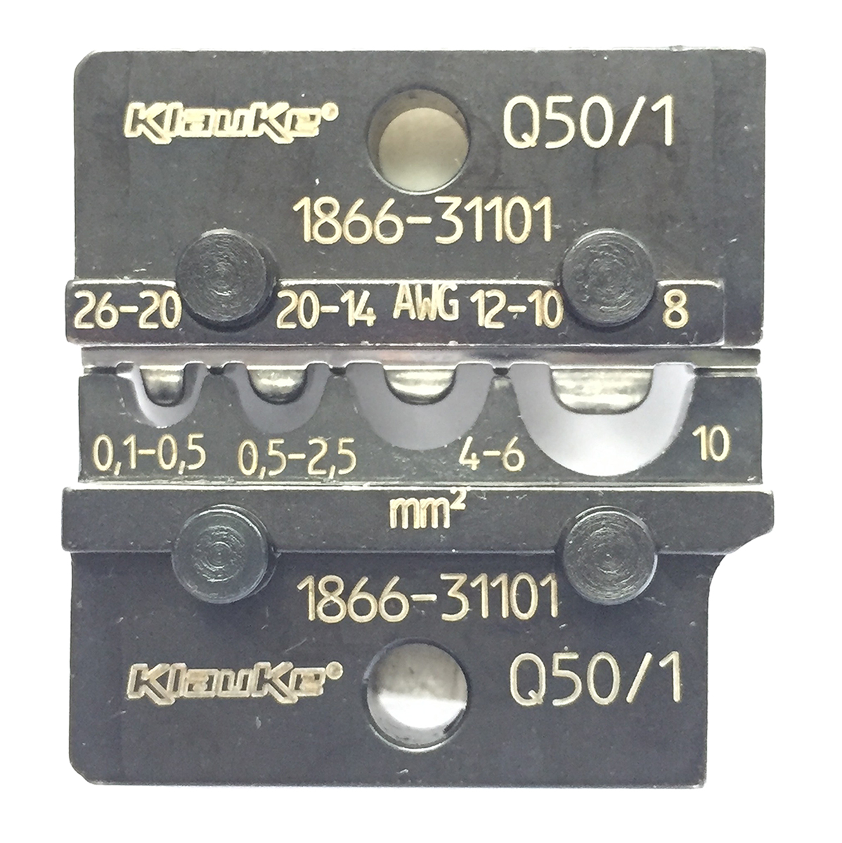 Klauke, 50 Crimp Die Set Black