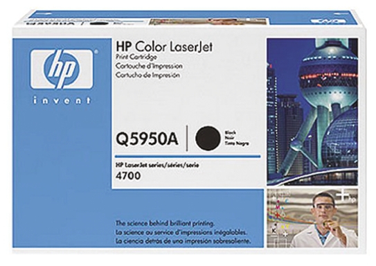 Hewlett Packard Q5950A Black Toner Cartridge, 4700 Compatible