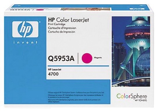 Hewlett Packard Q5953A Magenta Toner Cartridge, 4700 Compatible