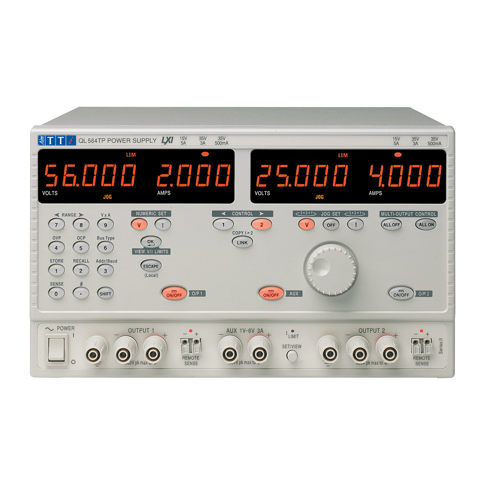 Aim-TTi Digital Bench Power Supply 56V, 242 W, 2 A Max, UKAS