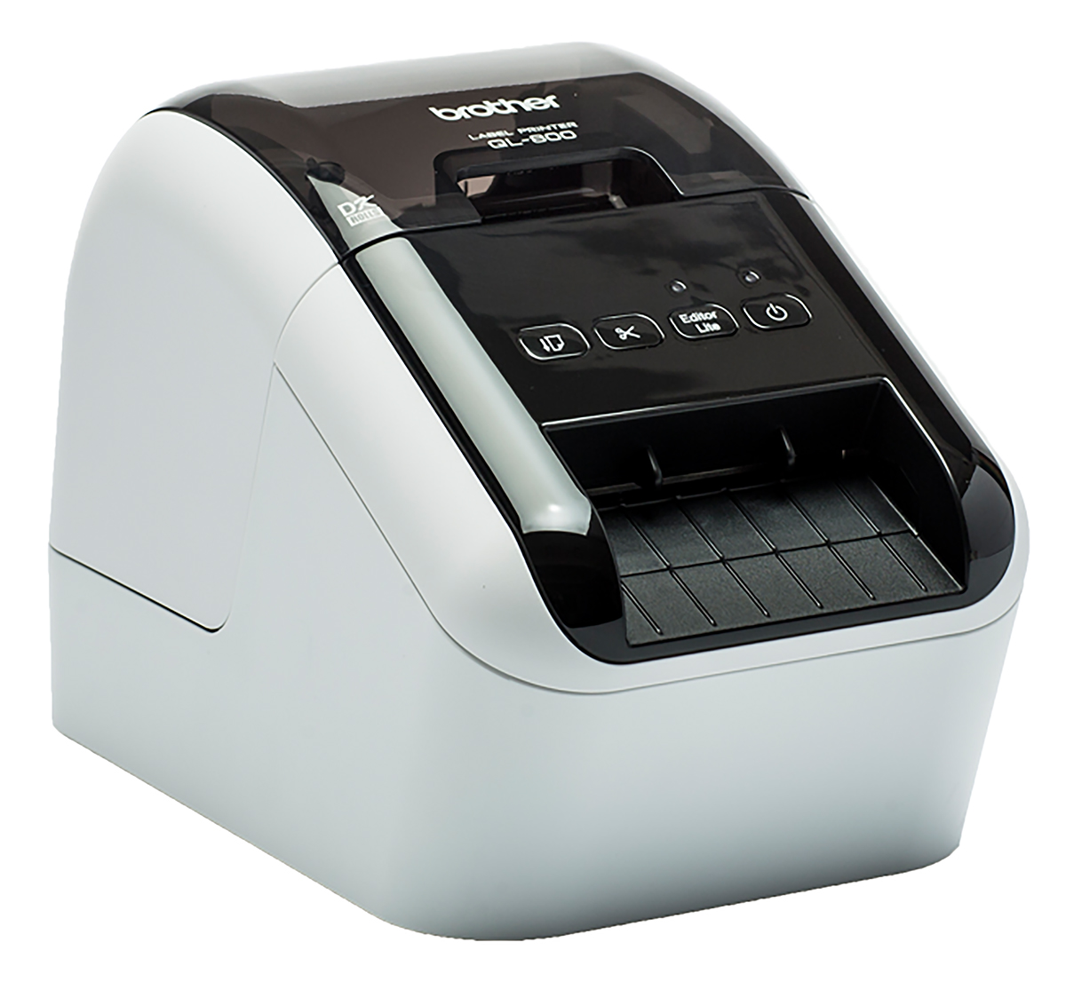 ql800zu1 Brother QL-800 Label Printer, 62 mm Max Label Width, Type G - British 3-Pin