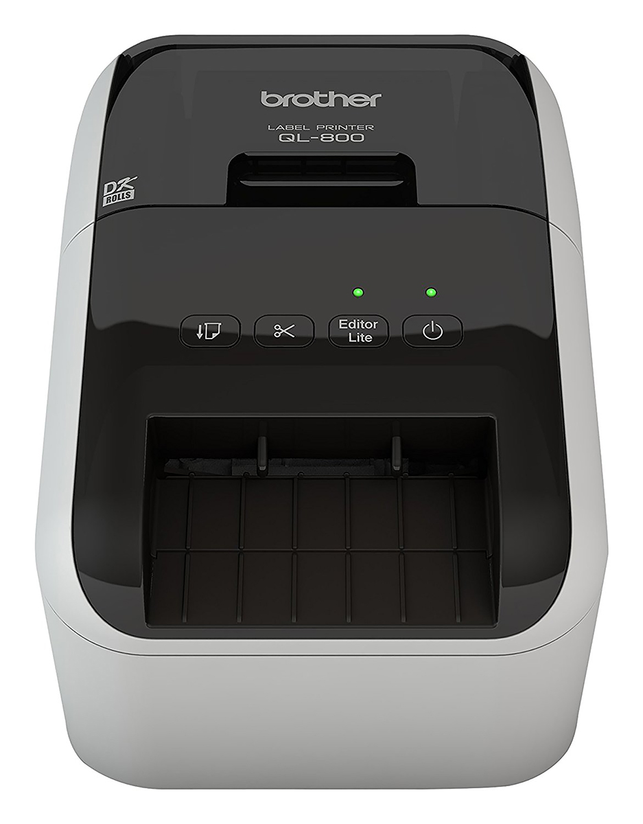ql800zu1 Brother QL-800 Label Printer, 62 mm Max Label Width, Type G - British 3-Pin