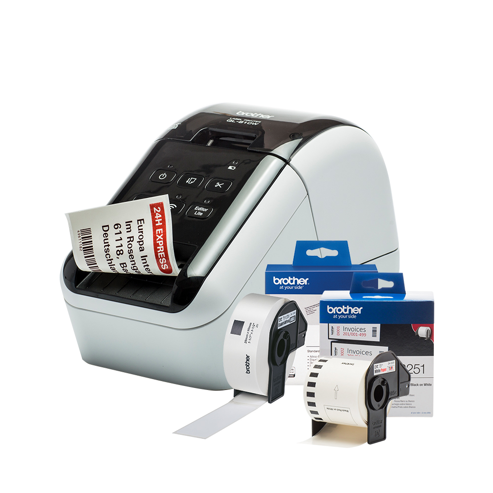 Brother QL810WC Label Printer, 62 mm Max Label Width