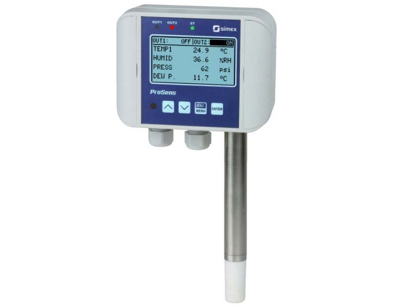 Simex ProSens 200 LCD Digital Panel Multifunction Meter for Humidity, Temperature,  34 mm  x 99 mm