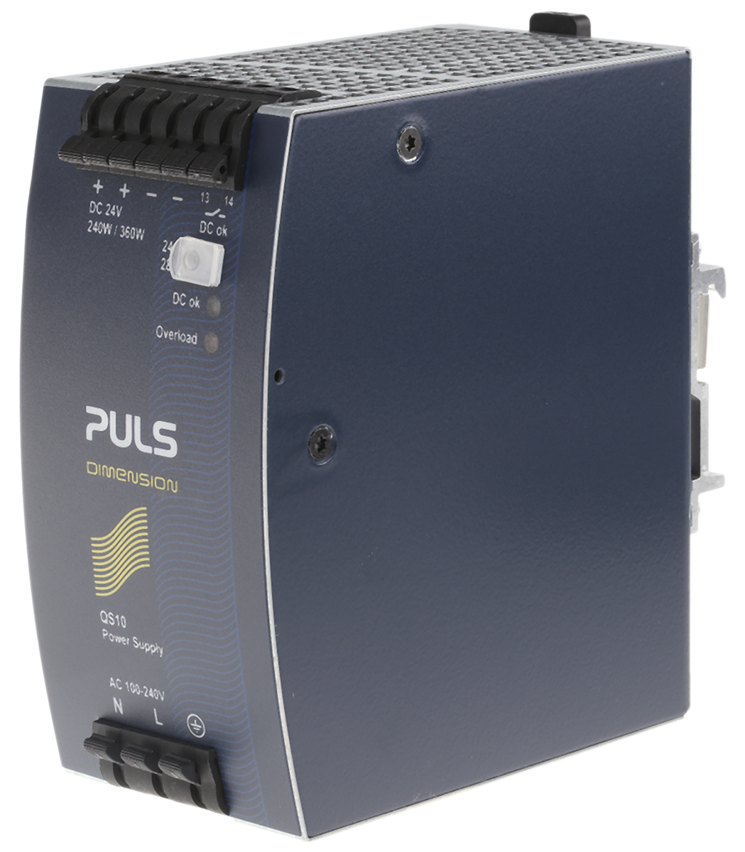 PULS DIMENSION Switched Mode DIN Rail Power Supply 240V ac AC Input 28V dc, 10 A Output DC 240 W