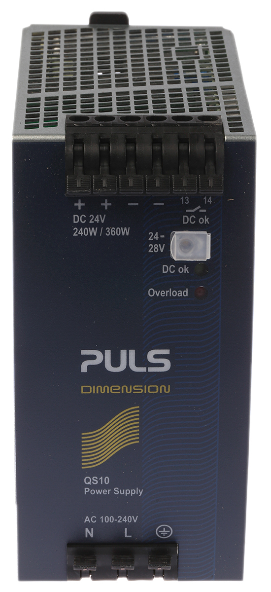 PULS DIMENSION Switched Mode DIN Rail Power Supply 240V ac AC Input 28V dc, 10 A Output DC 240 W
