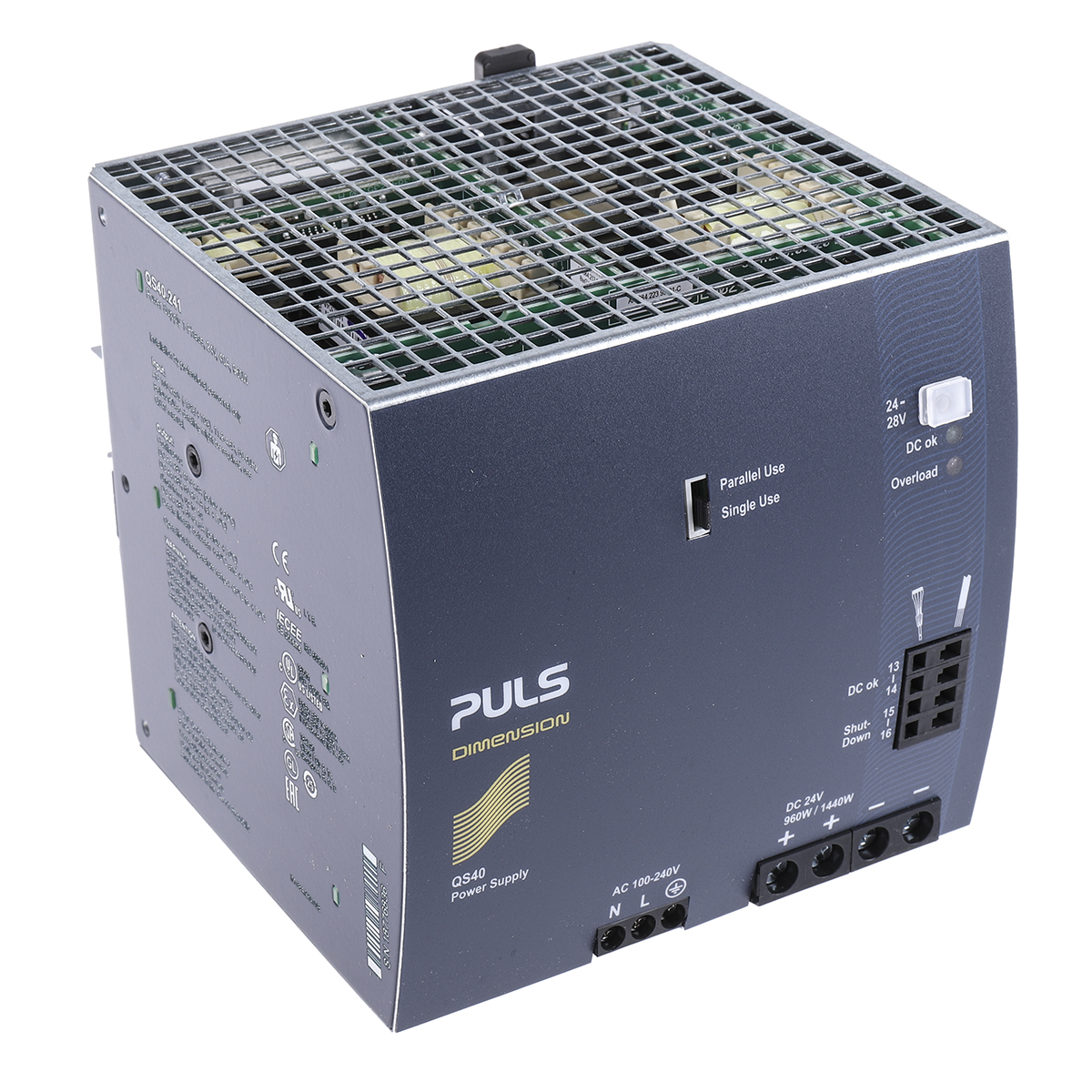 PULS DIMENSION Switched Mode DIN Rail Power Supply 240V ac AC Input 28V dc, 40 A Output DC 960 W