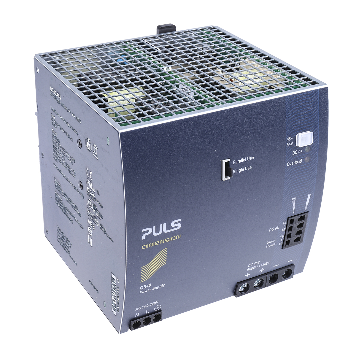 PULS DIMENSION Switched Mode DIN Rail Power Supply 240V ac AC Input 54V dc, 20 A Output DC 960 W