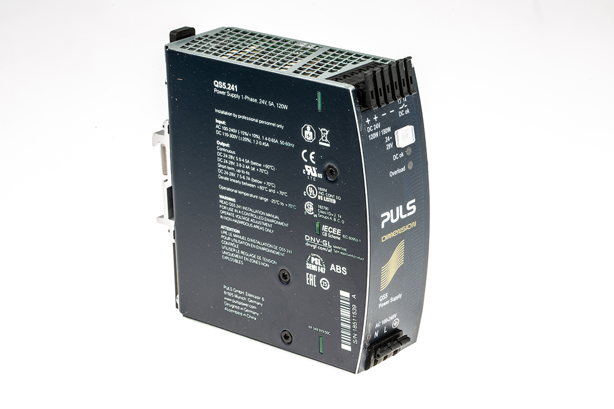 PULS DIMENSION Switched Mode DIN Rail Power Supply 240V ac AC Input 28V dc, 5 A Output DC 120 W