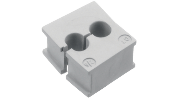 Icotek Grey Elastomer 888 mm Cable Grommet for 4 mm Cable Dia. for 4 mm Cable Dia. QT 2/4