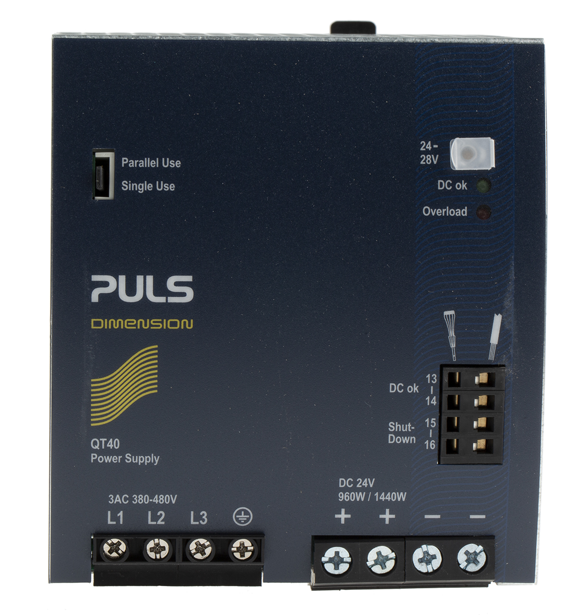 PULS DIMENSION Switched Mode DIN Rail Power Supply 480V ac AC Input 28V dc, 40 A Output DC 960 W