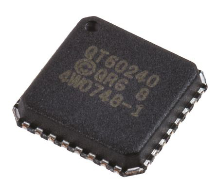 Microchip QT60240-ISG Spread-Spectrum Charge-Transfer Touch Screen Controller, 10 bit Serial-SPI, I2C Touch Screen