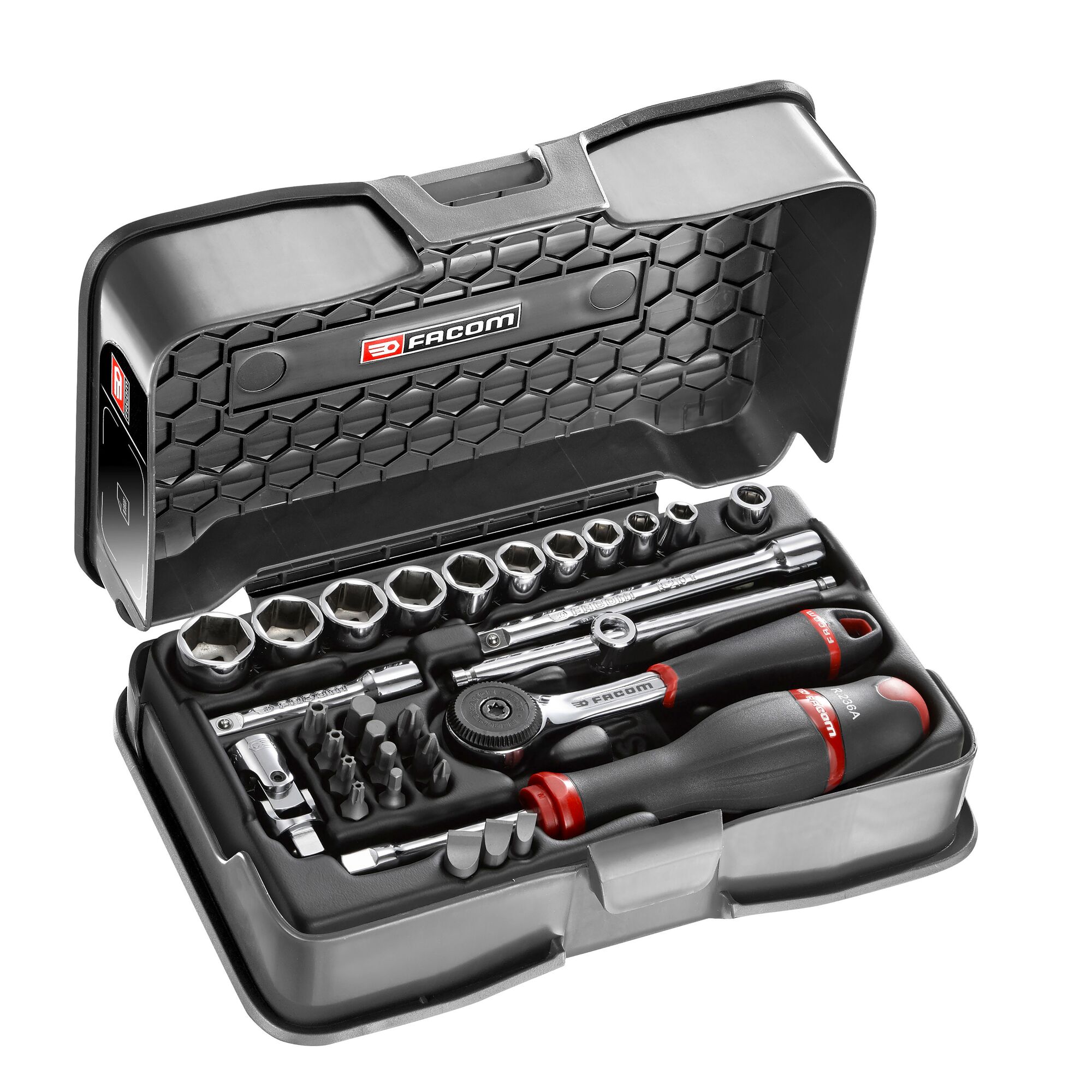 Facom 31-Piece 1/4 in 6 Point Socket Set