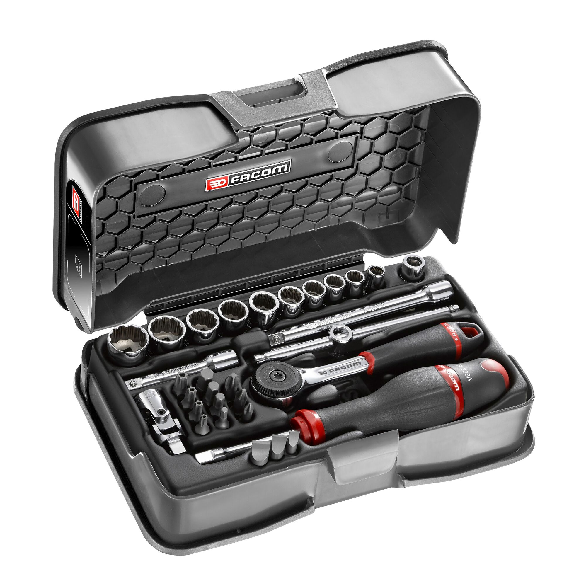 Facom 31-Piece 1/4 in 12 Point Socket Set