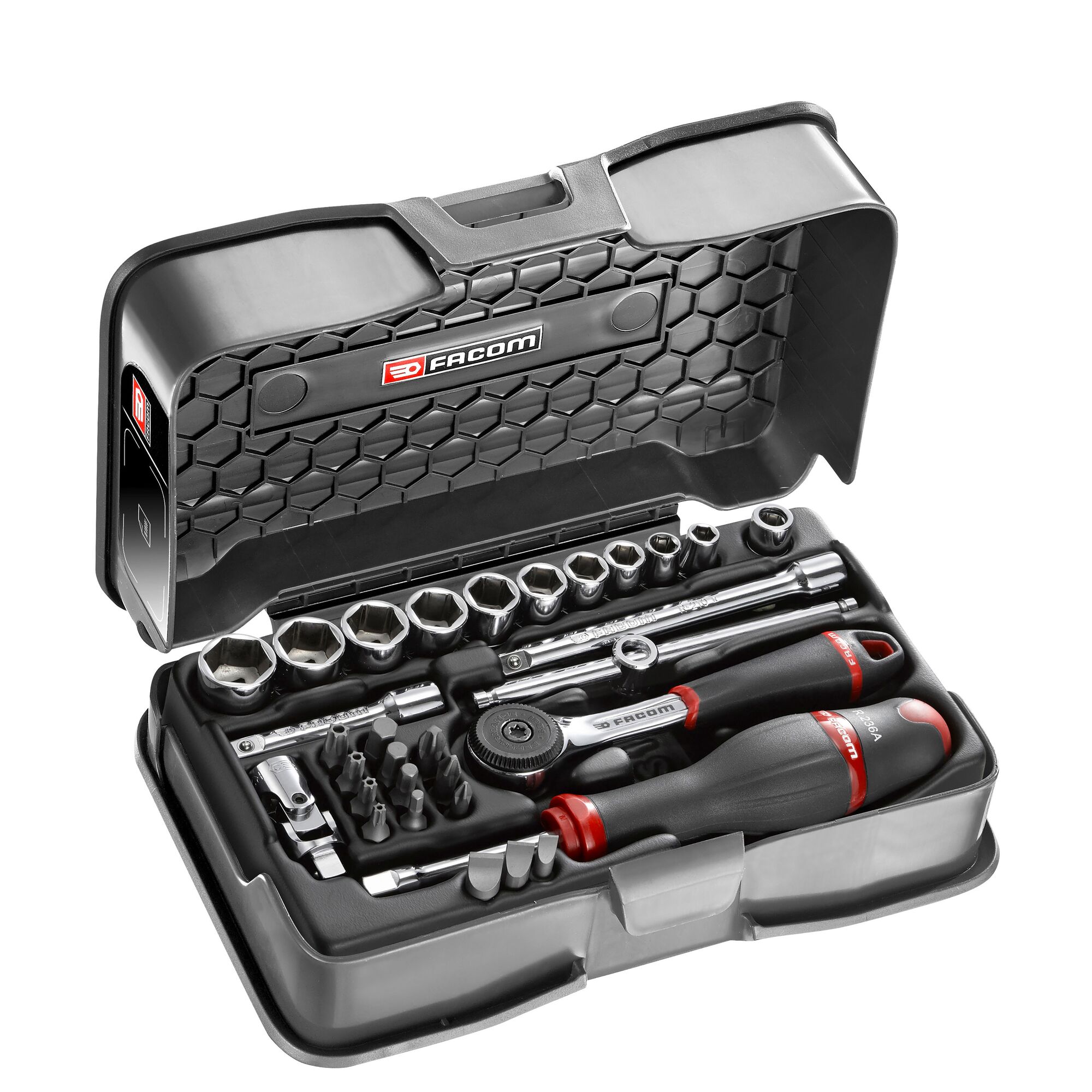 Facom 31-Piece 1/4 in 6 Point Socket Set