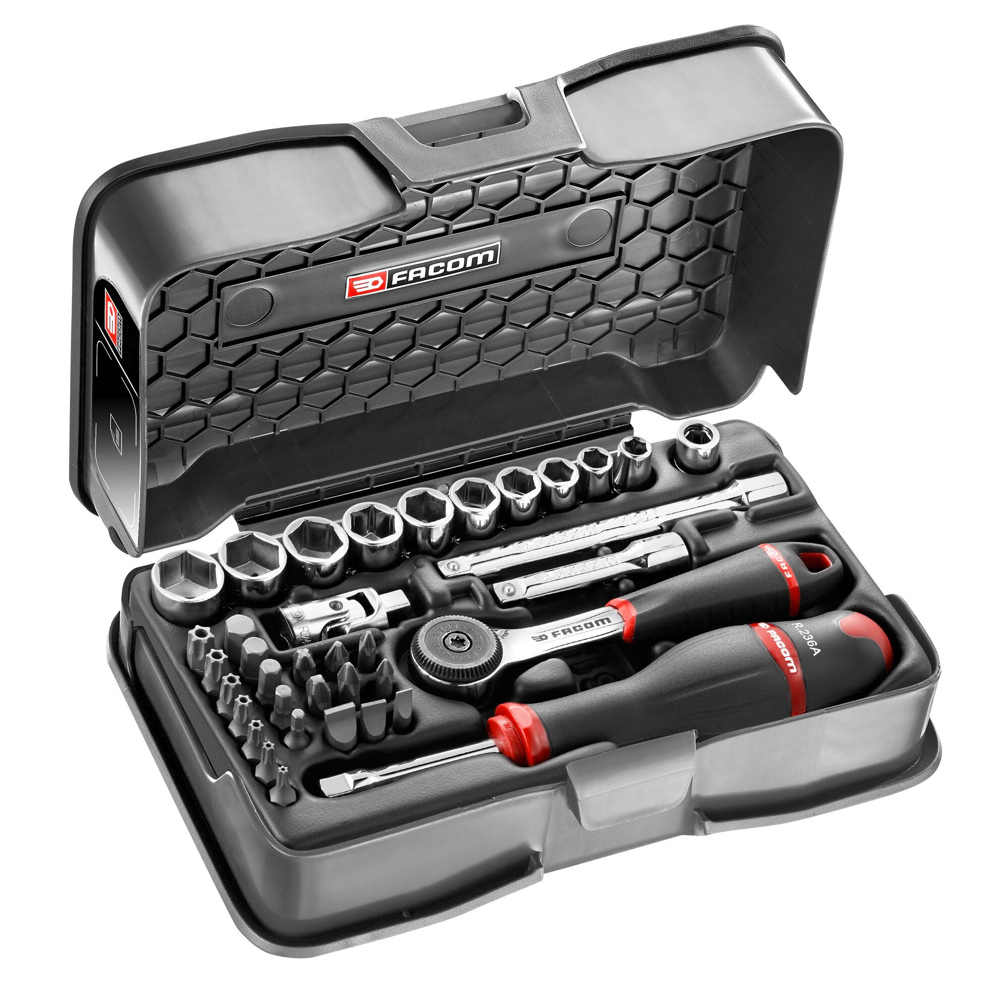 Facom 37-Piece 1/4 in 6 Point Socket Set