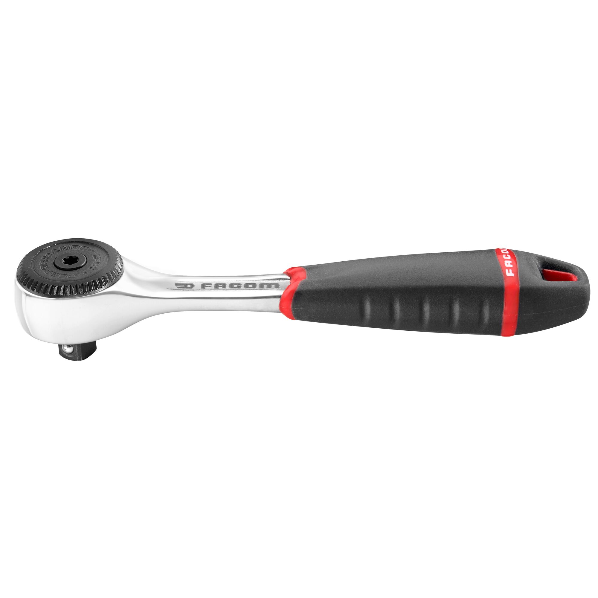 Facom R.161BPB 1/4 in Ratchet with Bi-Material Elastomer Handle, 121.2mm Overall
