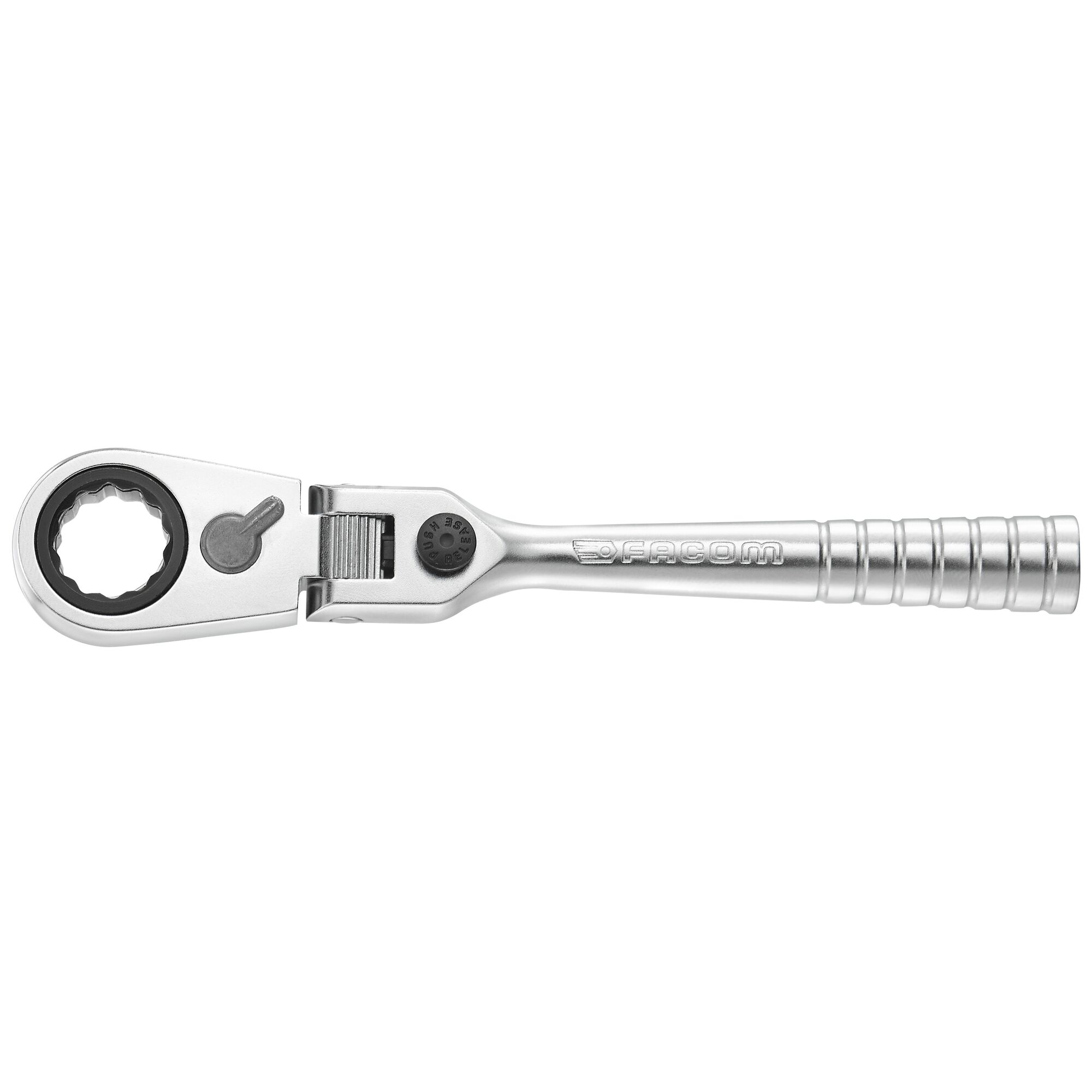 r180hx Facom R.180HX 1/4 in Ratchet with Tube Handle, 115mm Overall