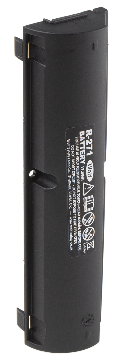Wolf Safety Rechargeable 7.4 V Torch Battery for Rechargeable Torch, 2.4 Ah Capacity