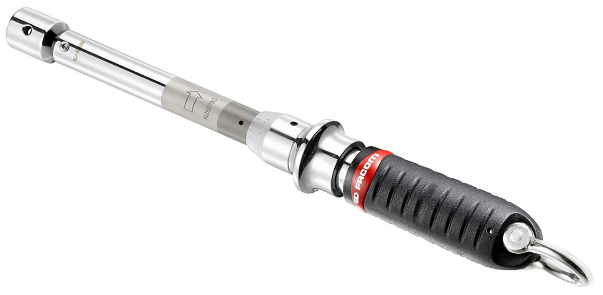 Facom Click Torque Wrench, 5 To 25 Nm, 9 x 12 mm Drive, Round Drive, 271mm Overall