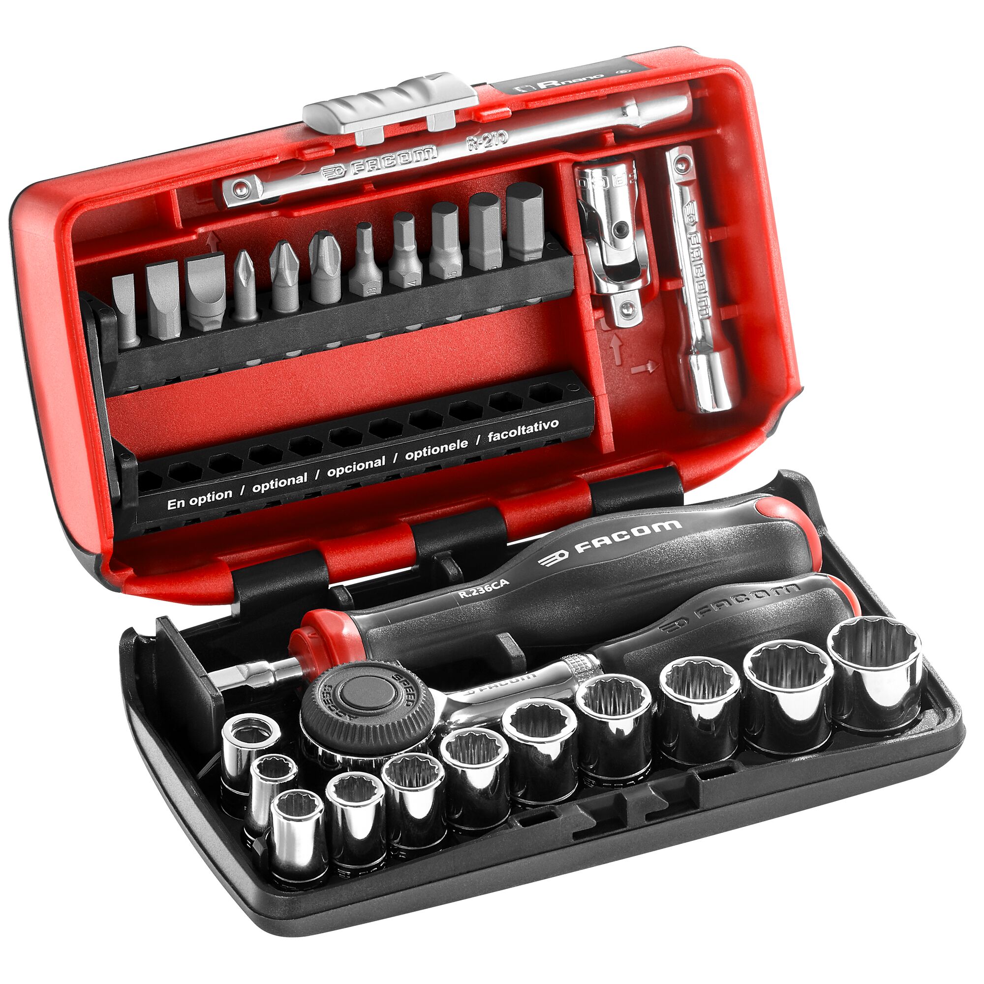 Facom 27-Piece 1/4 in 6 Point Socket Set