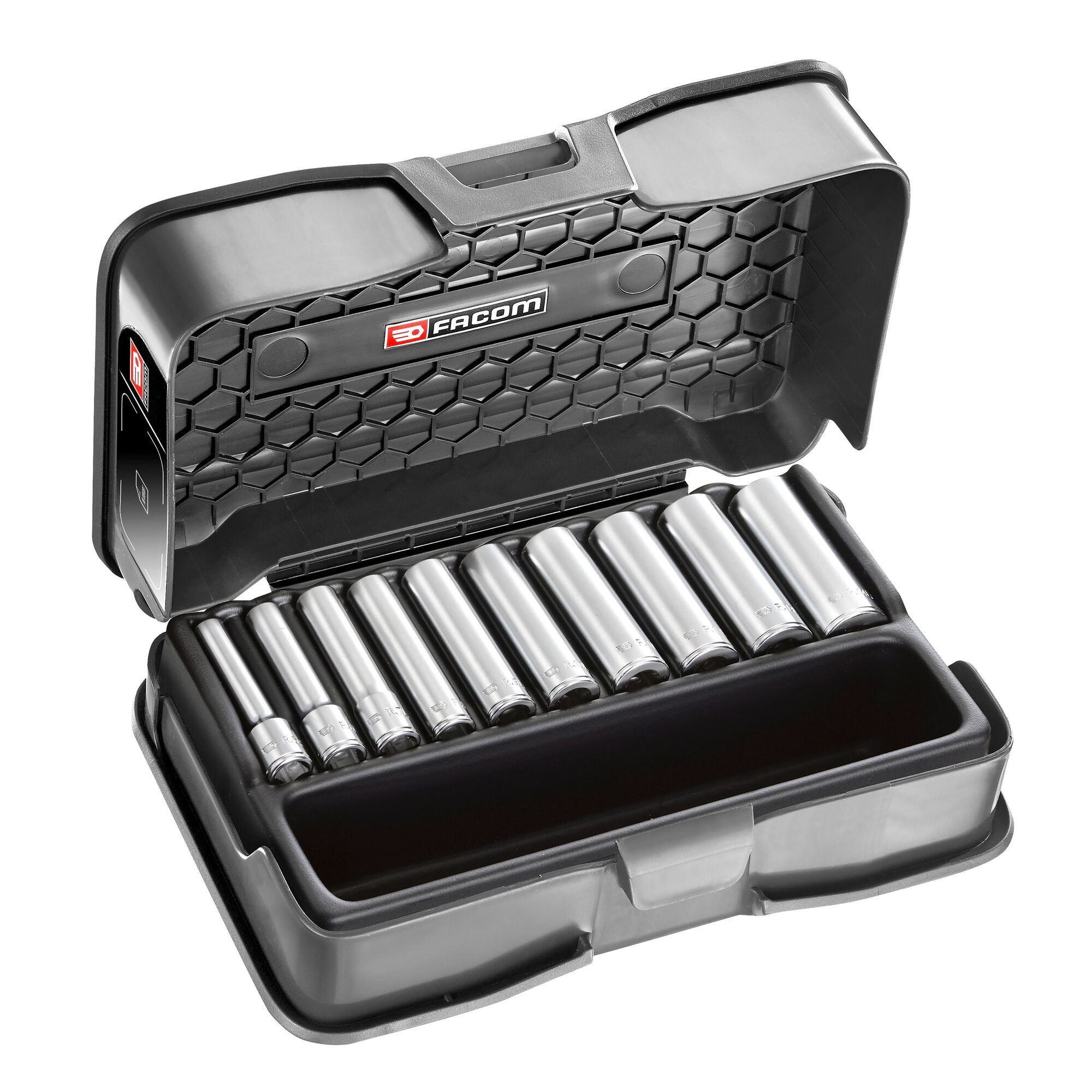 Facom 10-Piece 1/4 in Hexagon Socket Set
