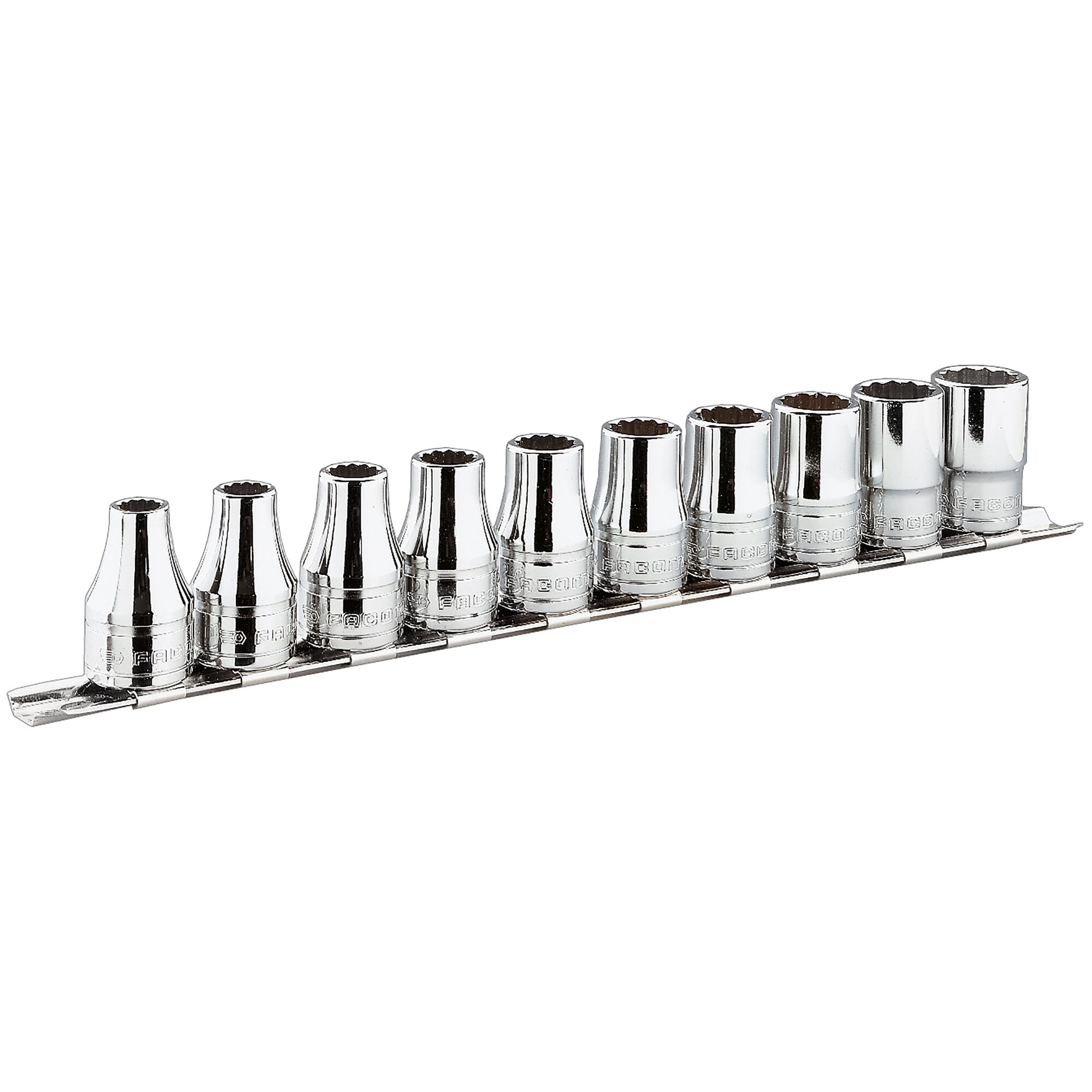 Facom 11-Piece 1/4 in 12 Point Socket Set