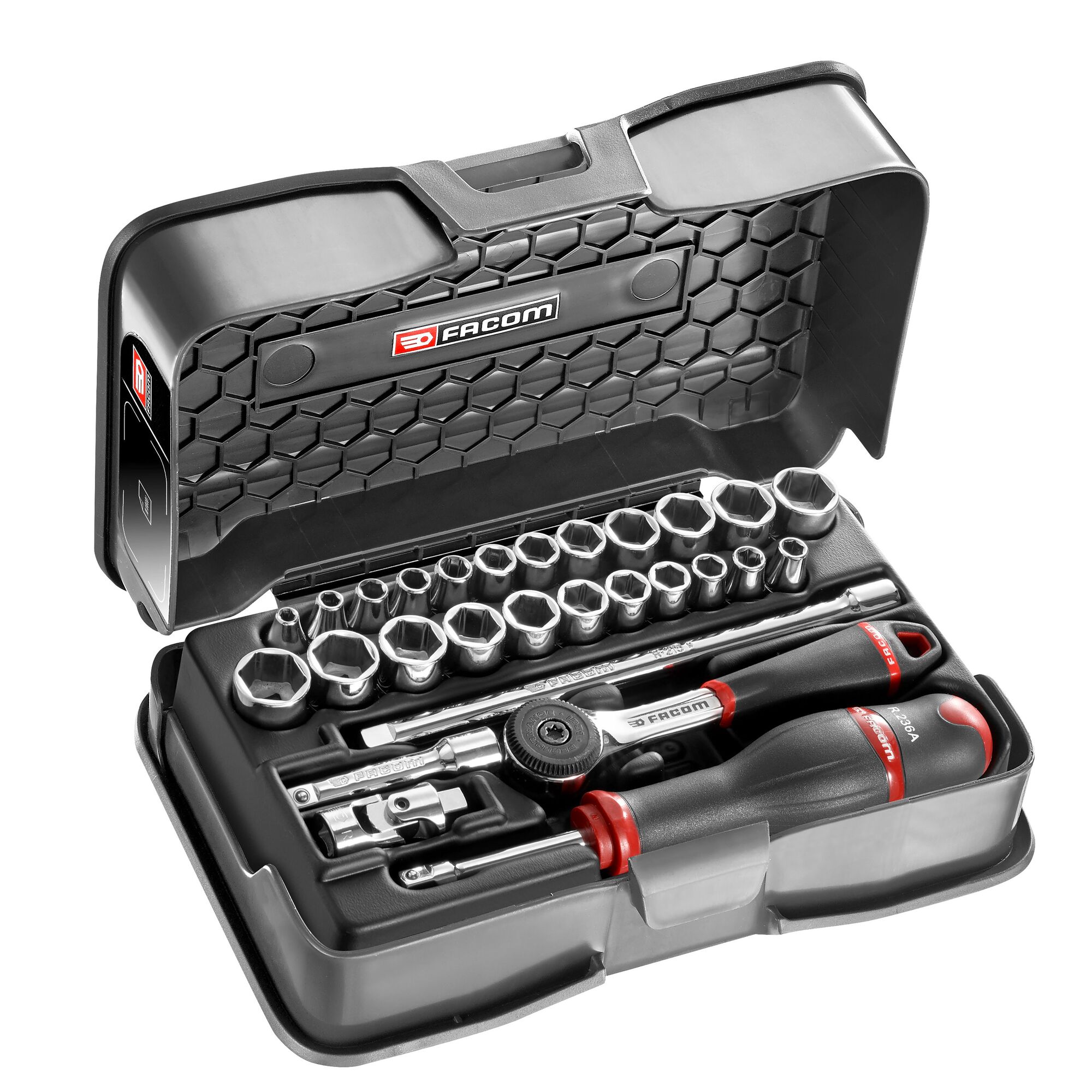 Facom 28-Piece 1/4 in 6 Point Socket Set