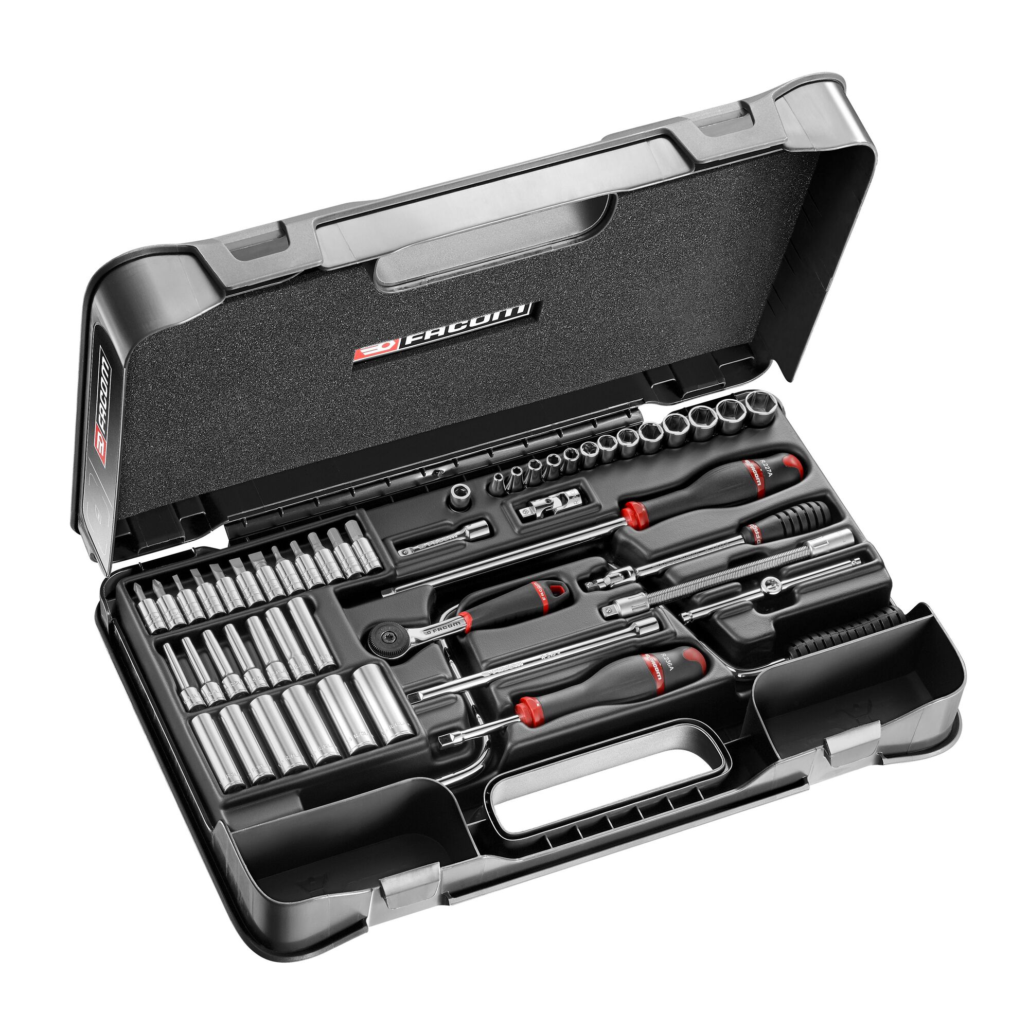 Facom 61-Piece 1/4 in 6 Point Socket Set