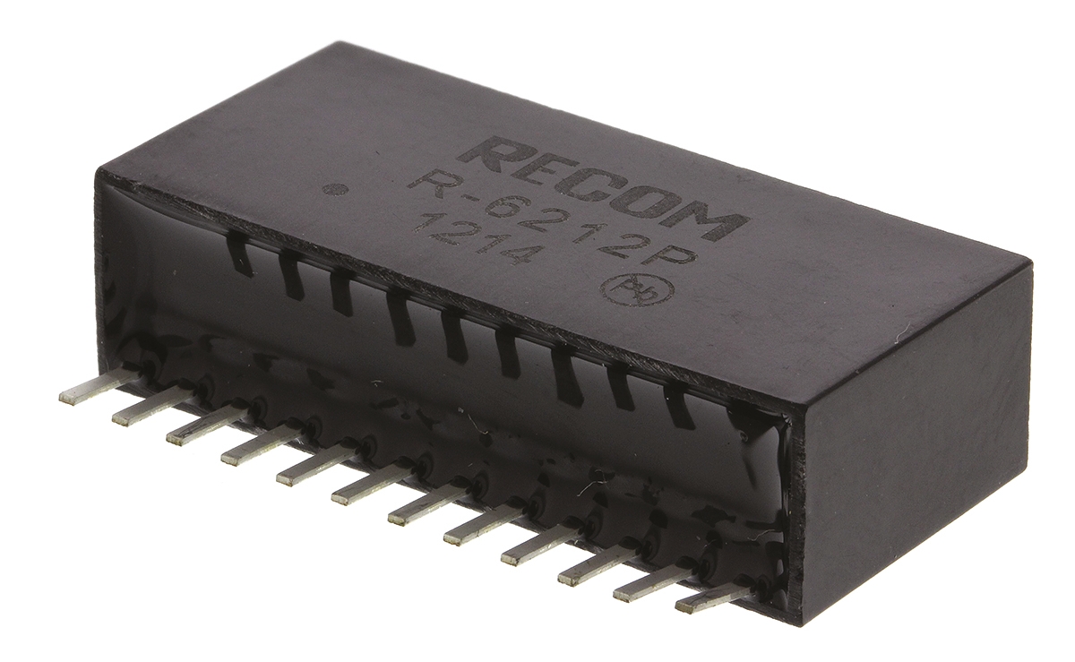 Recom Switching Regulator, Through Hole, 12V dc Output Voltage, 2 A Output Current, 1 Outputs