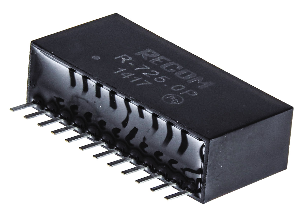 Recom Switching Regulator, Through Hole, 5V dc Output Voltage, 2 A Output Current, 1 Outputs