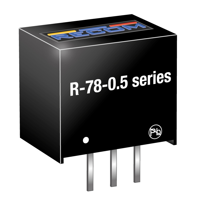 r-7812-05 Recom Switching Regulator, Through Hole, 12V dc Output Voltage, 500 mA Output Current, 1 Outputs